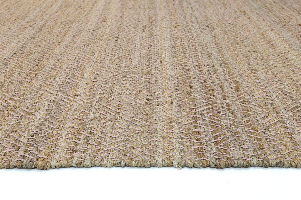 Oslo Pearl Jute Diamonds Flat Weave Rug