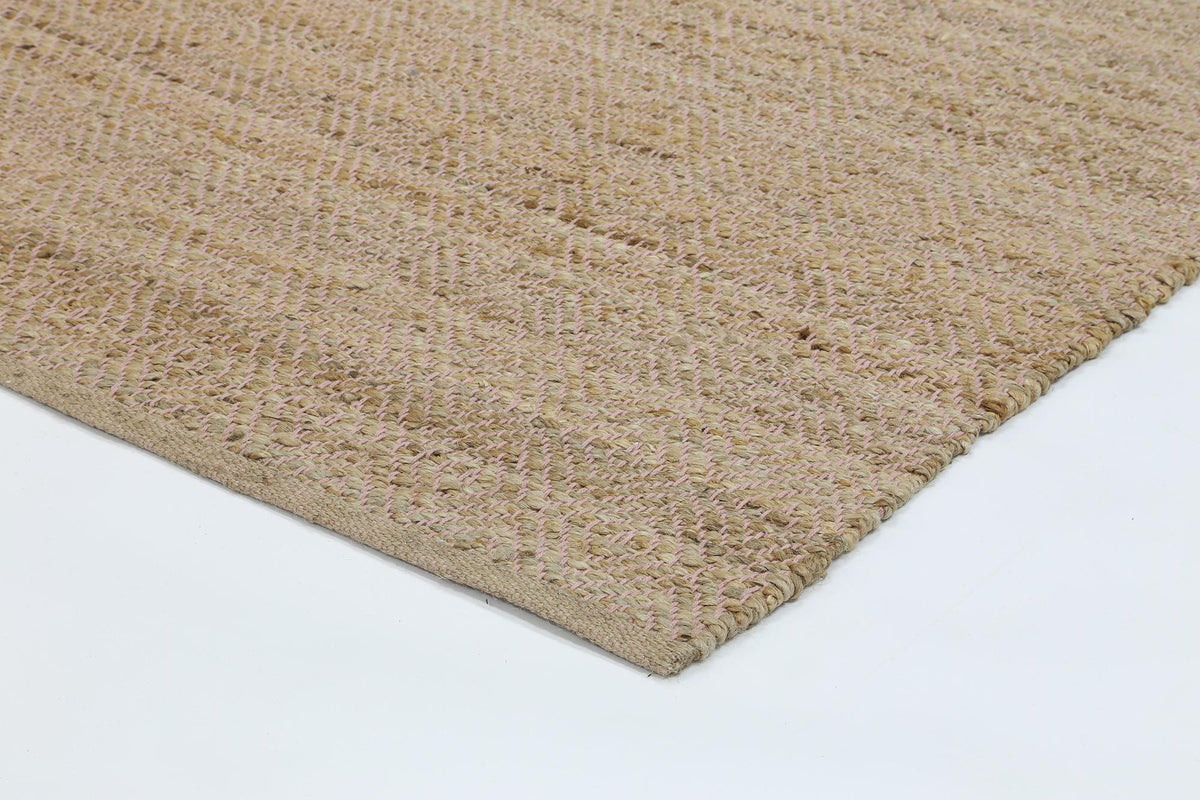 Oslo Pearl Jute Diamonds Flat Weave Rug