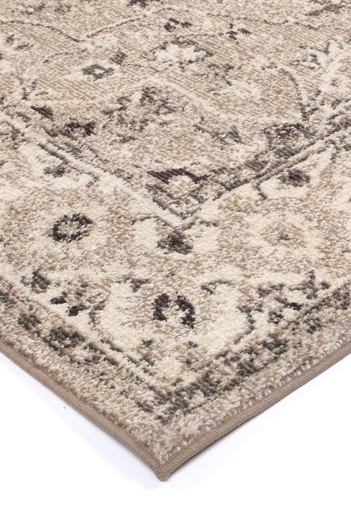 Tulin Beige/White Traditional Rug